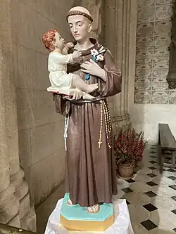 Statue de saint Antoine de Padoue.