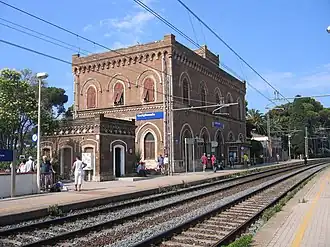 La gare de Castiglioncello.