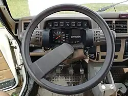 Tableau de bord d'une Axel.