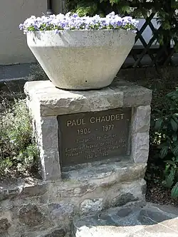 Stèle de Paul Chaudet.