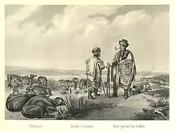 Csordás (« bouviers ») en Hongrie au XIXe&nbsp;siècle.