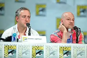 Le scénariste Steven Lightfoot et le réalisateur David Slade.