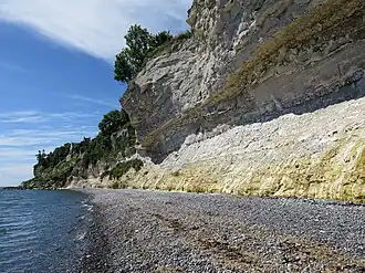 Vue des Stevns Klint.