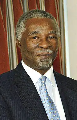 Thabo Mbeki, président de l'Afrique du Sud.