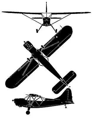 vue en plan de l’avion
