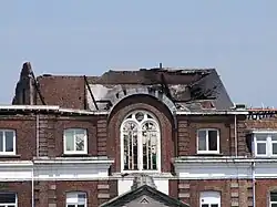 Le petit séminaire après l'incendie.