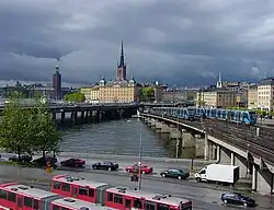 Vue de Södermalmstorg, avec Riddarholmen au centre