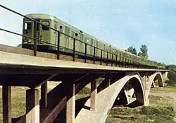 Le viaduct, vers 1960.