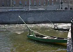 Les bateaux à filet caractéristiques de Strömparterren.