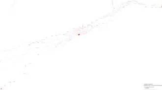 Plan du réseau en 2014.