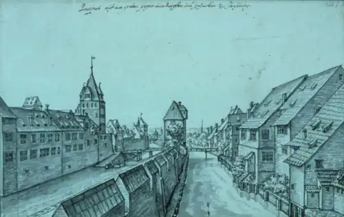 Gravure de 1650 montrant les fortifications