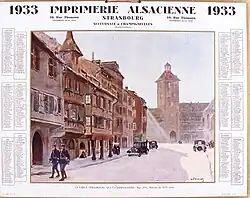 Calendrier 1933.