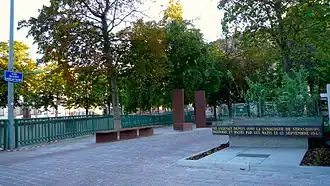 L’allée des Justes parmi les nations.