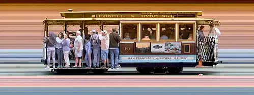 Photographie d'un cable car.