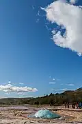 2. Arrivée des bulles de gaz.