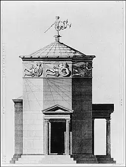 Cadrans verticaux sur la célèbre tour des Vents.