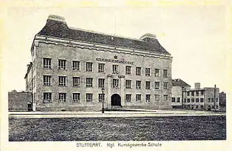 La Kunstgewerbeschule Stuttgart (avant 1914).