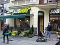 Un restaurant Subway à Poznań, en Pologne.