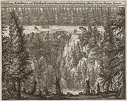 Gravure représentant un lieu où se pratiquait des géronticides.