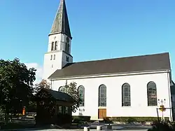 L'église et balance publique.