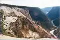 Vue du Grand Canyon de Yellowstone depuis Grandview Point.