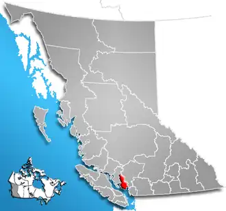 Localisation de District régional de Sunshine Coast
