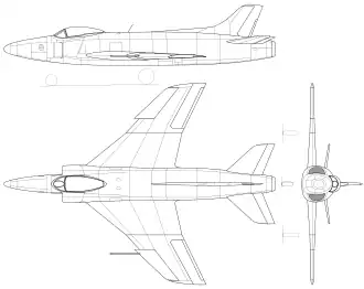vue en plan de l’avion