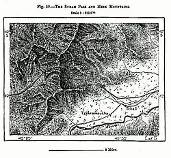 Le col de Surami. Élisée Reclus, 1891