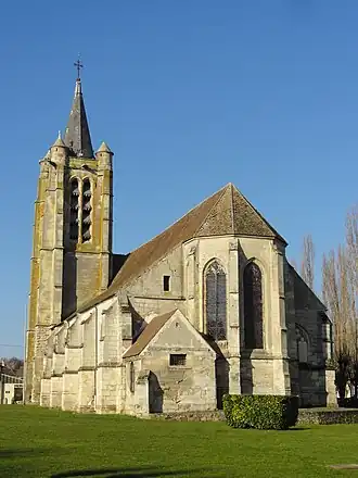 Vue depuis l'est.