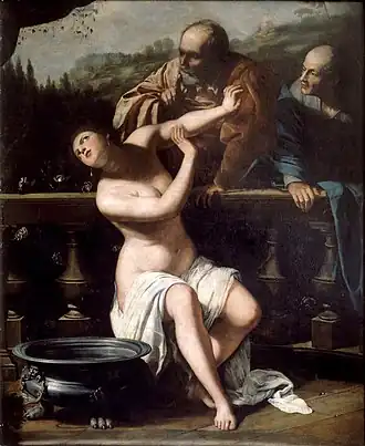 Suzanne et les Vieillards, par Artemisia Gentileschi en 1649.