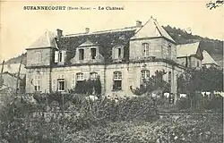 Carte postale du château vers 1910.