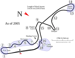 Suzuka circuit map--2005