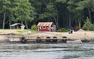 Embarcadère du côté nord de Stora Rönnskäret.