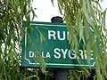La rue de la Sygrie à Bièvres.