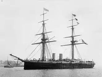 illustration de HMS Temeraire (1876)