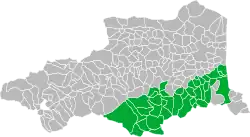 Communes adhérant au Syndicat Intercommunal de Gestion et d'Aménagement du Tech.