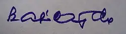 Signature de Magda Szabó