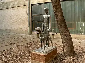 Garçon avec un chien, 1965, Szeged