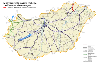 Image illustrative de l’article Ligne de Szerencs à Hidasnémeti