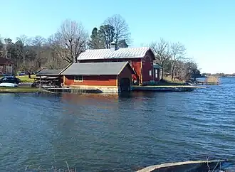 Hangars à a Täcka udden.