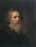 Tête de Vieillard barbu, Pieter Verelst, 1648, huile sur panneau de bois de chêne, 72,3 × 55 cm, musée des Augustins, Toulouse