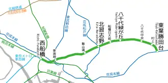 Voir la carte de la ligne.