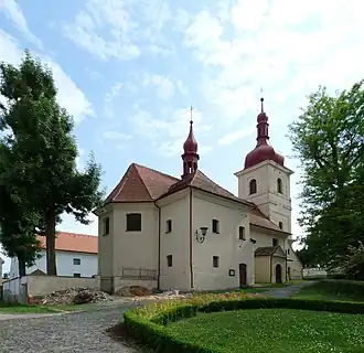 Třebívlice : église Saint-Venceslas.