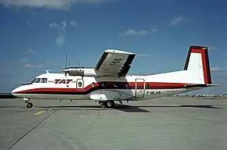 Nord 262 TAT/Rousseau Aviation en 1976 à Paris-Orly.