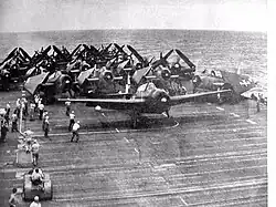 Grumman Avengers sur l'USS&nbsp;Hornet (1945)