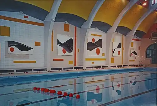 Mariette Teisse-Renc, Nuit Blanche de la Ville de Paris, Piscine de la Butte-aux-Cailles, 2006.