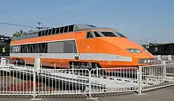 Motrice TGV PSE 23119 ex-rame no&nbsp;60 maquillée en motrice 23121 ex-rame no&nbsp;61