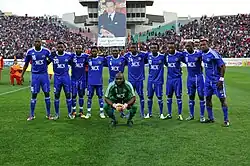 Joueurs de l'équipe du TP Mazembe en avril 2011