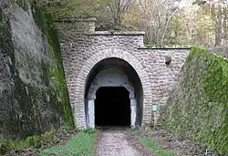 Le tunnel du Roure dans la commune de Lantriac