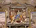 Charlemagne confirmant la donation de Ravenne à l’Eglise, 1464, Sala Regia.